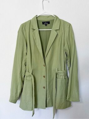 Light green blazer jacket